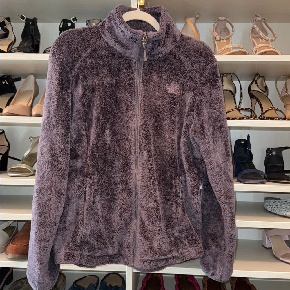 THE NORTH FACE jacket sweater fleece size medium purple color